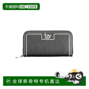 美国奥莱 自营 黑色 BYBLOS聚乙烯女式 直发 钱包