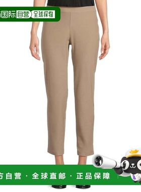 自营Eileen Fisher Pants Women's  Cocoa Slim Fit Elastic Wais
