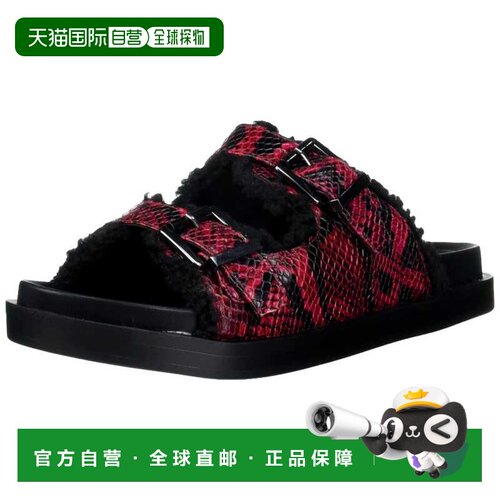 自营Aerosoles Olivia Slide Sandal Red Snake  OLIVIA-634 Wome