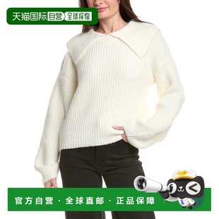 自营English Factory Collared Rib Chunky Sweater - white 美国