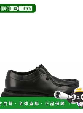 自营salvatore ferragamoDeroy Leather Dress Shoes - black 美
