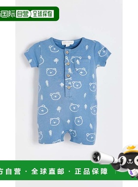 自营babycottonsBlue Coverall - pastel-blue 美国奥莱直发