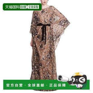 Marchesa 黑色蓝色 Notte 连衣裙 美国奥莱直发 Kaftan 自营