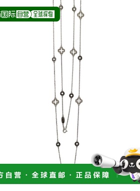 自营 Suzy Levian 纯银蓝宝石和钻石口音站项链 - 蓝色 美国奥莱