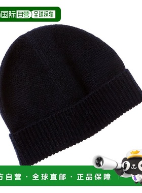 自营sofiacashmere 8层针织羊绒帽-蓝色 美国奥莱直发帽子