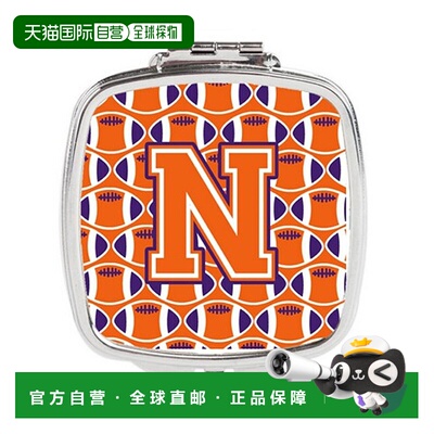 自营 Carolines Treasures CJ1072-NSCM 字母 N 足球橙色正品