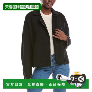 黑色 FISHER羊毛摩托车夹克 美国奥莱直发 EILEEN 自营