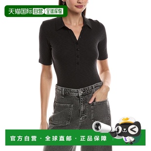 Ribbed bone Polo Sweater 美国奥莱直发毛衣 自营rag black