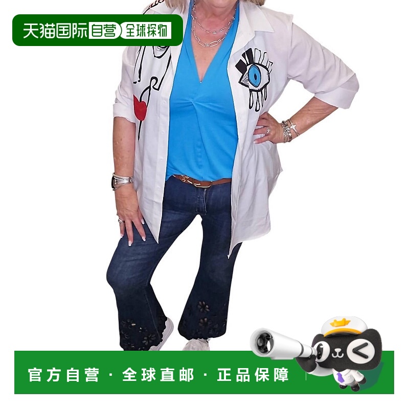 自营faire白色毕加索纽扣衬衫 美国奥莱直发