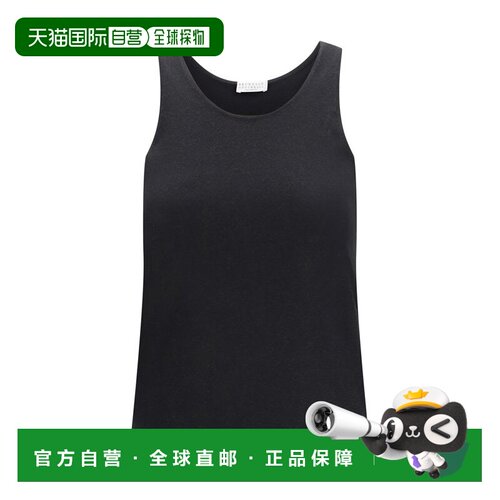 自营Brunello Cucinelli Cashmere Tank Women's Tops - black 美