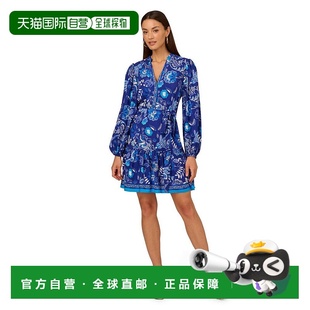 女士 1h可退 papell adrianna 连衣裙 美国直邮