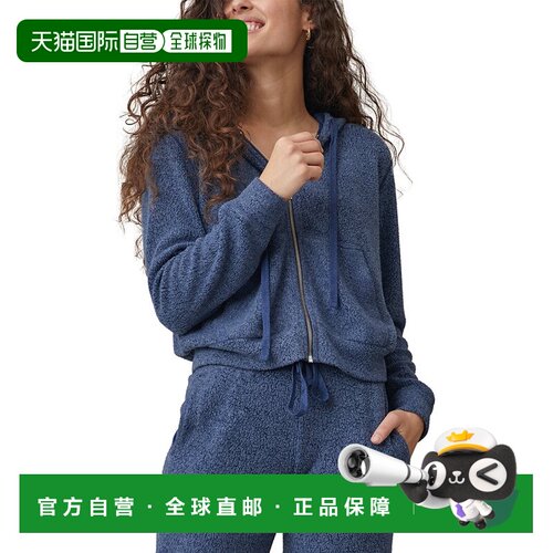 自营Bella Dahl拉链连帽衫-蓝色 美国奥莱直发