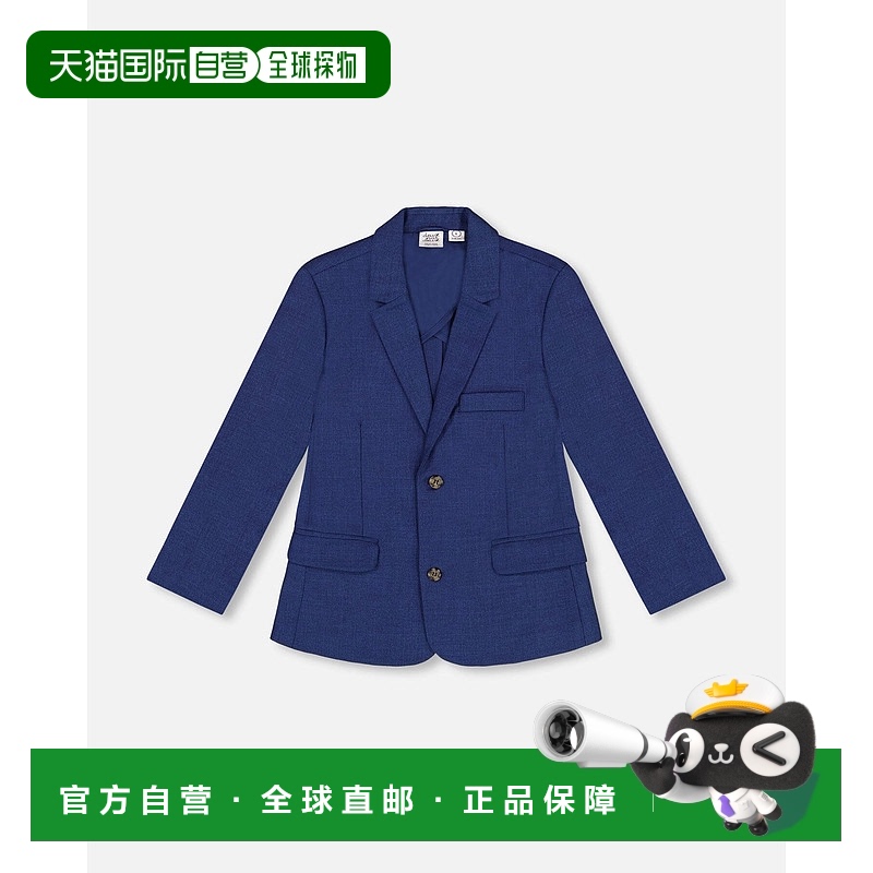自营 deux par deux双纽扣西装外套 海军蓝 - navy blue 美国奥莱