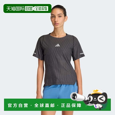 自营女款adidas ADI365 Climacool + Engineered t恤-黑色 美国奥