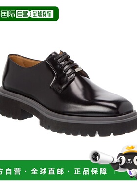 自营salvatore ferragamoFerragamo Flicker Leather Derby - bla
