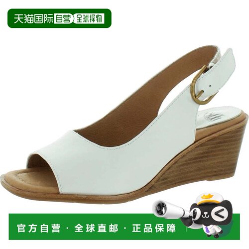 自营Sofft Gabriella SF0094904凉鞋女士白色脚踝绑带Slingback Z
