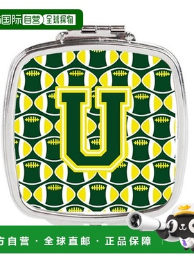 自营 Carolines Treasures CJ1075-USCM 字母 U 足球绿色和黄色紧