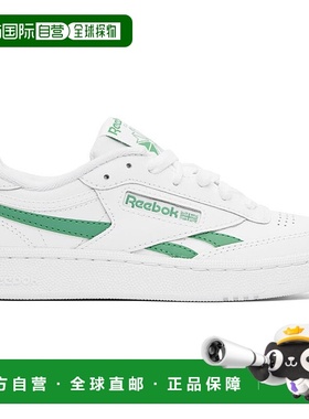 1h可退 【美国直邮】Reebok Classics 白色和绿色 Club C Revenge