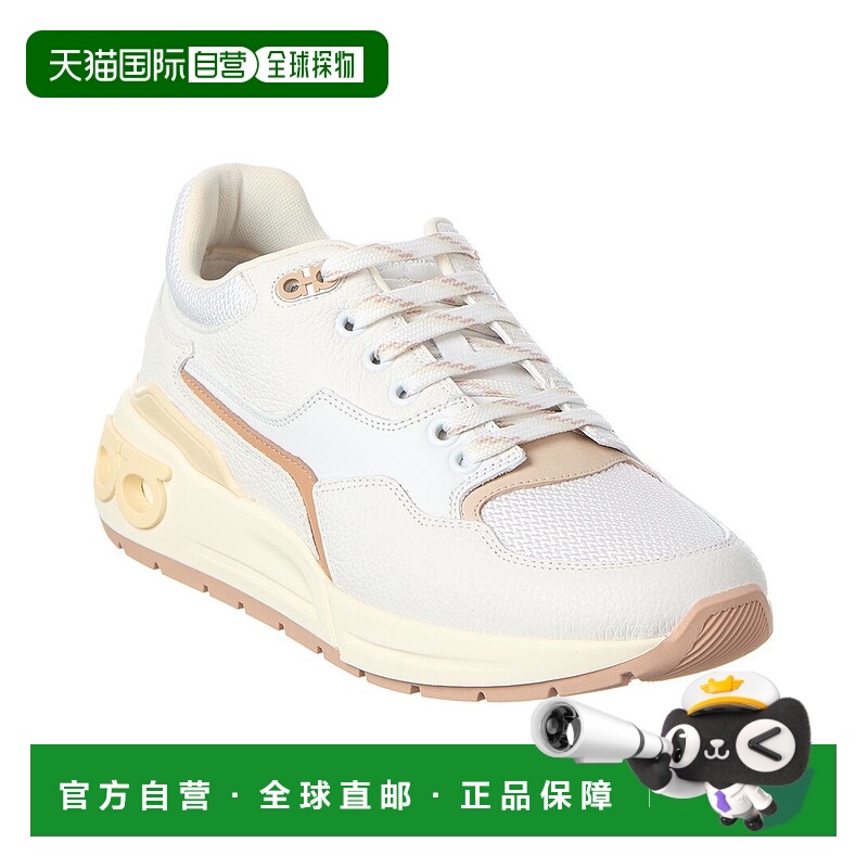 自营salvatore ferragamoFerragamo Cosma Leather Sneaker - whi