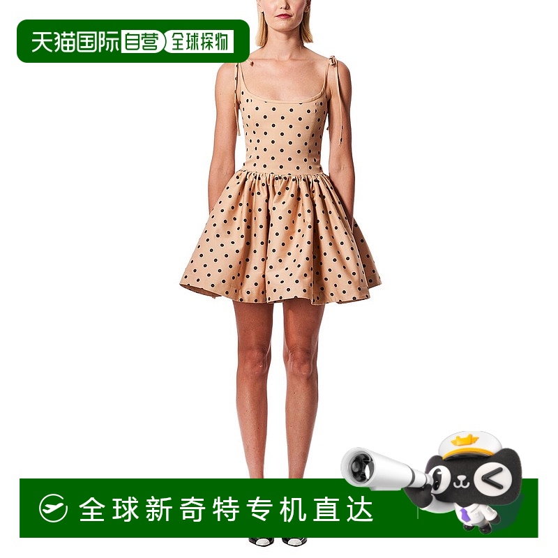 自营 Carolina Herrera 系带连衣裙 - 棕色 【美国奥莱】直发