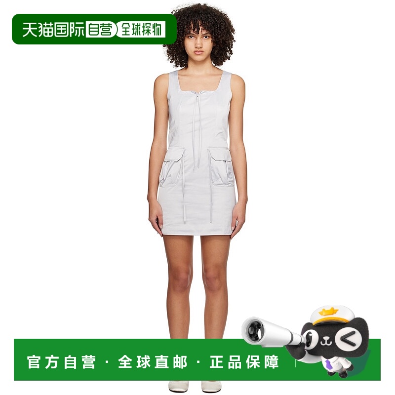 1h可退 香港直邮潮奢 Kijun 女士 灰色 Cargo 连衣裙 24PSW402A