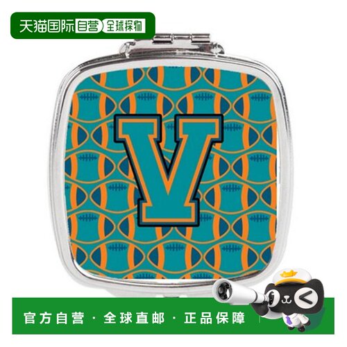 自营 Carolines Treasures CJ1063-VSCM 字母 V 足球水色正品
