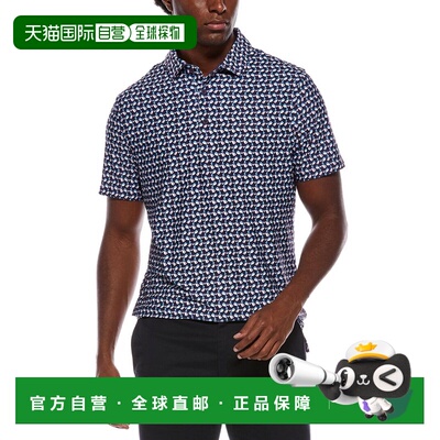 自营Ben Sherman Bauhaus Geo Tech Jersey Sports Fit Polo Shir