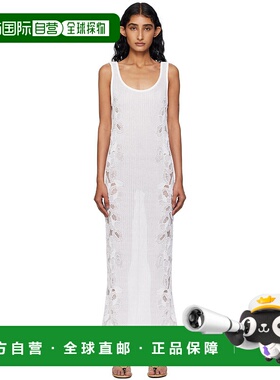 1h可退 香港直邮潮奢 alaia 女士 白色 Guipure Lace Flower 连衣
