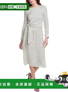 自营 Marella Robinia Midi连衣裙-白色 美国奥莱直发