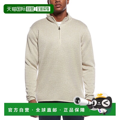 自营WEATHERPROOF VINTAGE Sherpa-Lined 1/4-Zip Sweater - beig