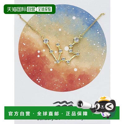 sterling forever\'When Stars Align\' 星座项链 - 水瓶座金色