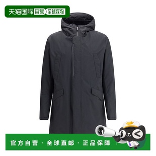 Men fabric Parka 美国奥莱直发 自营Herno black Technical