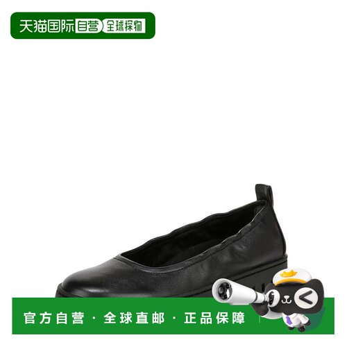 自营Vionic Uptown J2129L1001芭蕾平底女式黑色皮革ZOGG3910-黑