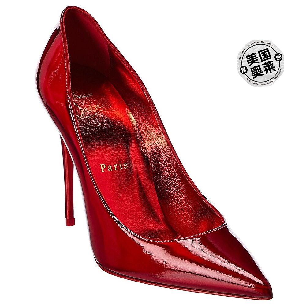 Christian Louboutin Kate 100 漆皮高跟鞋 - 红色 【美国奥莱】 女鞋 时尚休闲鞋 原图主图