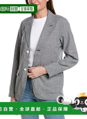 自营 ALEX MILL 男童亚麻混纺西装外套 - 黑色 美国奥莱直发夹克