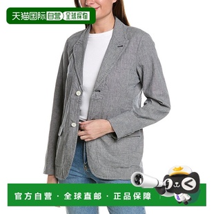 ALEX 黑色 MILL 外套 美国奥莱直发夹克 男童亚麻混纺西装 自营