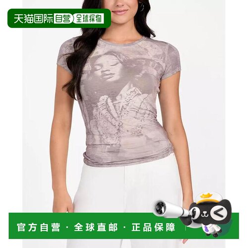 1h可退 【美国直邮】guess 女士 上装T恤短袖