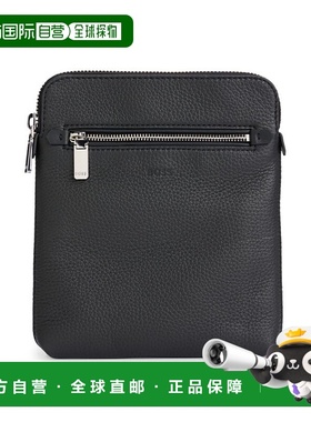 自营 Grained Italian-leather envelope bag with embossed logo