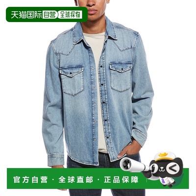 自营FRAME Denim Western Denim Shirt - blue 美国奥莱直发