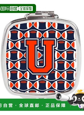 自营Carolines Treasures CJ1066-USCM 字母 U 足球橙色,正品