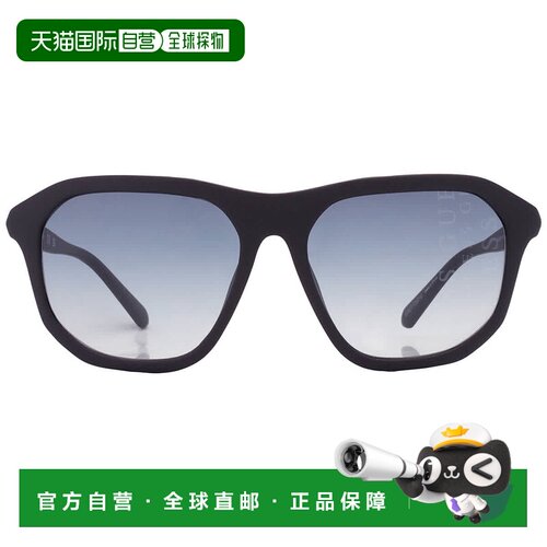 自营Guess渐变蓝色方形男士太阳镜GU00057 02w 60 - multi 美国奥