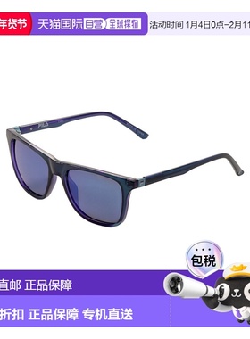 自营 Fila中性款48毫米蓝色太阳镜-蓝色 美国奥莱直发