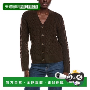 Camuto 开衫 Cable Brown 美国直发奥莱 Cardigan 自营Vince