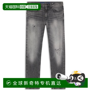 美国奥莱直发 自营 hugo boss紧身牛仔裤 采用灰色弹力牛仔面料