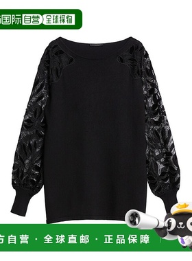 自营marina rinaldi亚洲 - 黑色 美国奥莱直发毛衣