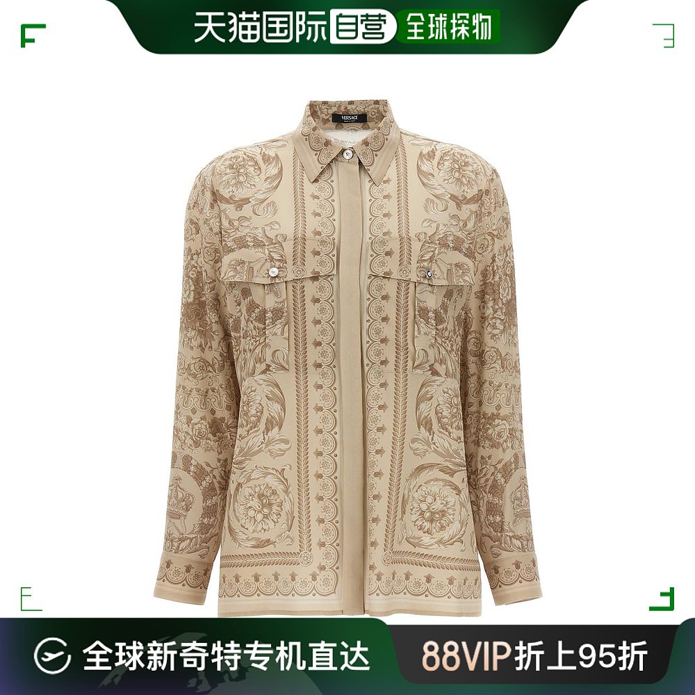 【美国直邮】versace 女士 衬衫范思哲真丝印花 女装/女士精品 衬衫 原图主图