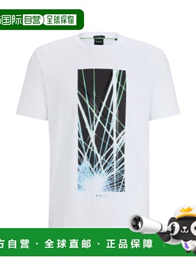 自营bossRegular-fit T-shirt in stretch cotton with seasonal