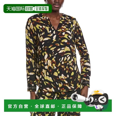 自营Joseph Ribkoff Floral Blouse - black 美国奥莱直发