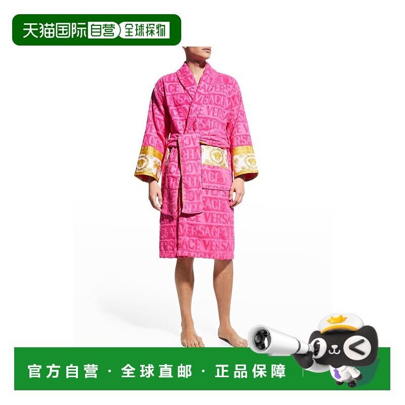 1h可退 【美国直邮】versace 男士 睡袍披肩浴袍,女士内衣/男士内衣/家居服,睡袍/浴袍,淘宝优惠券,粉丝福利购,淘宝优惠卷
