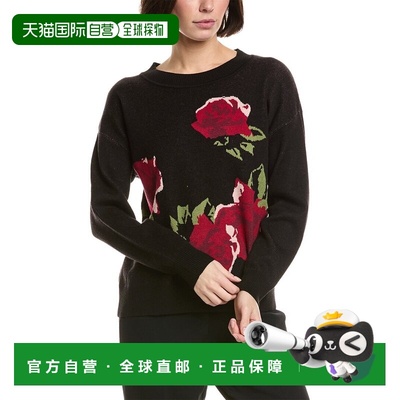 自营T Tahari Rose Sweater - black 美国奥莱直发